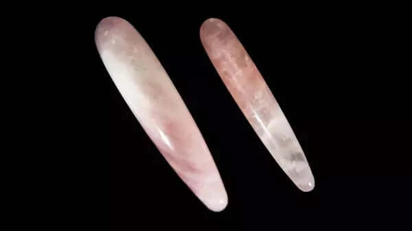 ROSE QUARTZ YONI WAND - THE STRAIGHT ROSIE - Yoni Wanderland